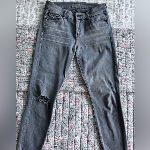 MOTHER Looker Ankle Fray Denim Last Chance Saloon size 27 - Picture 4 of 6